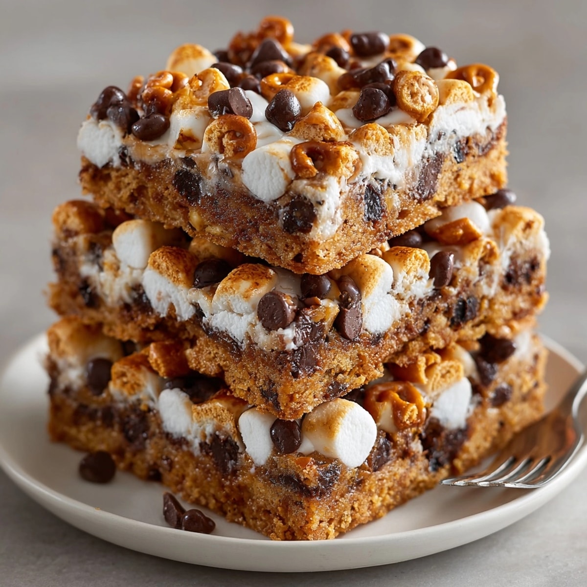 Warm Chaos Cake Gingerbread Bars, a holiday dessert, with a melange of sweet treats visible.