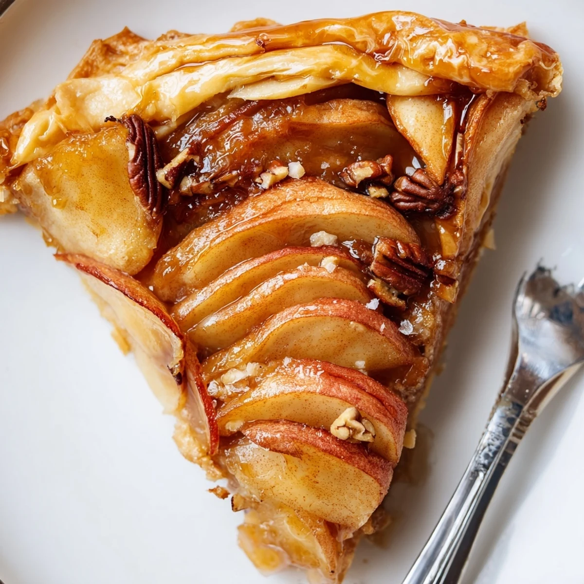 Indulgent Caramel Apple Brie Tart ready to impress guests with warm flavors.