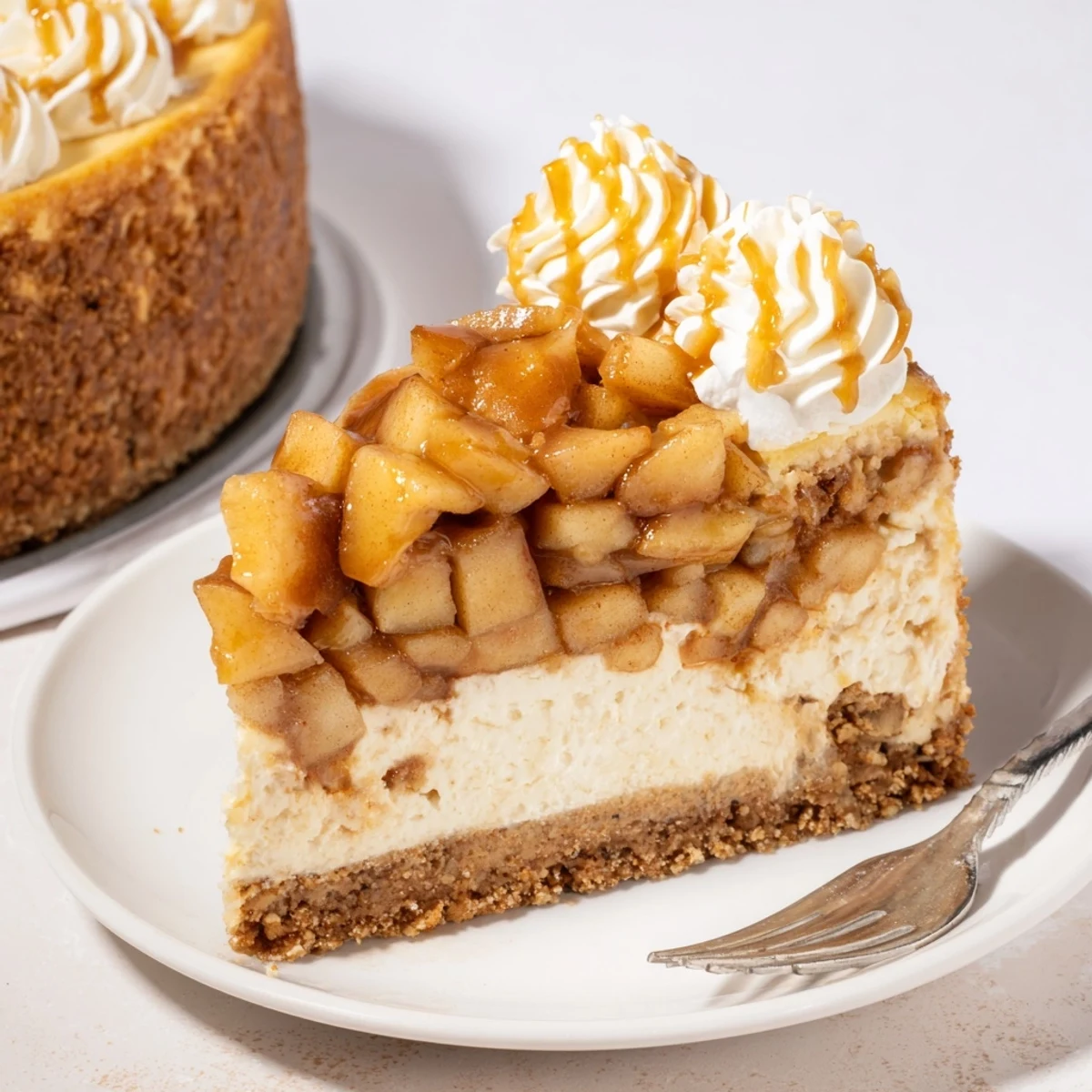 Cinnamon Apple Bourbon Cheesecake #108