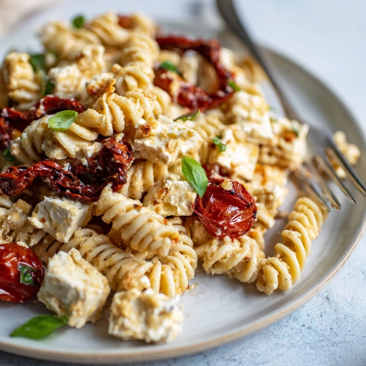 Baked Feta Caramelised Onion Pasta