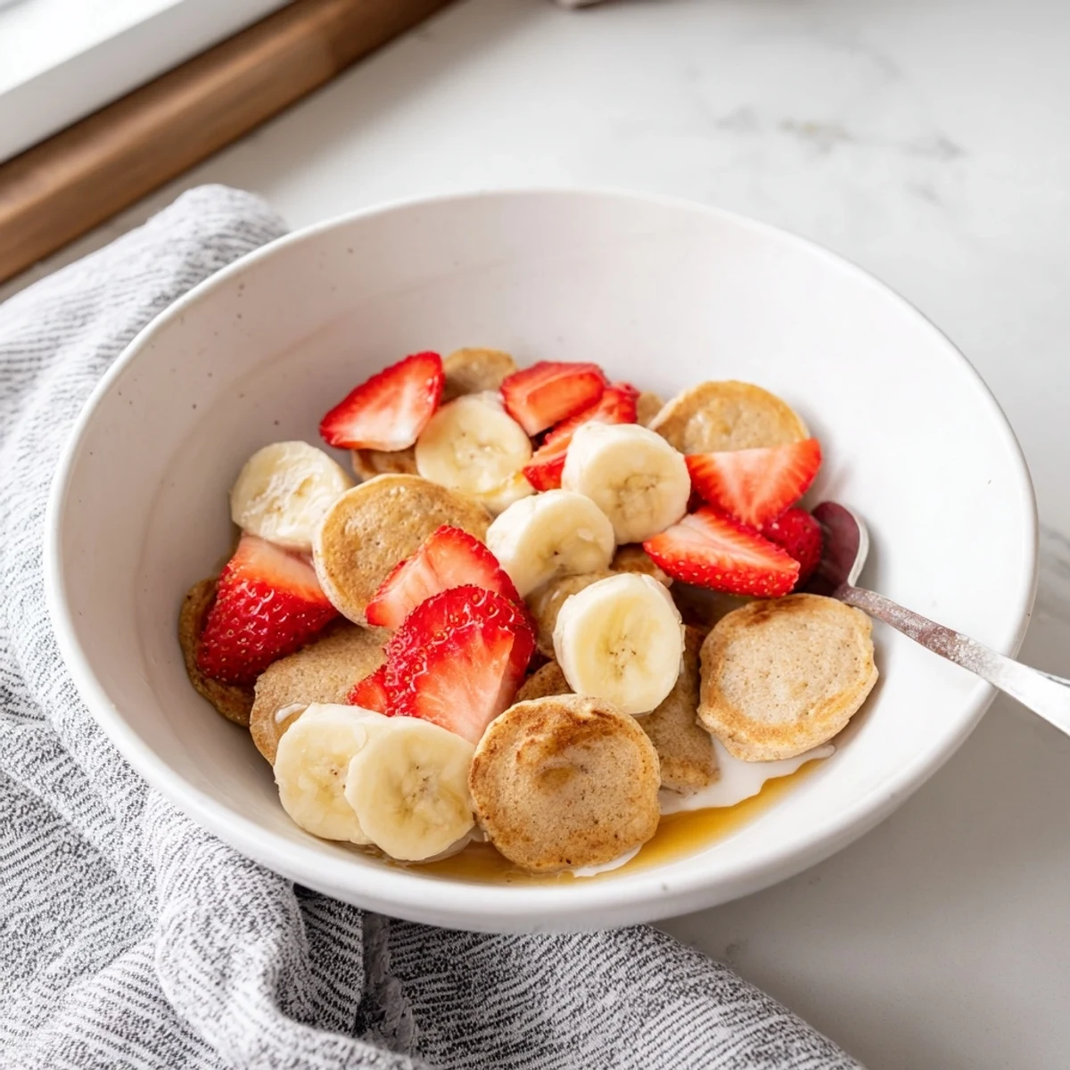 Mini Pancake Cereal Breakfast