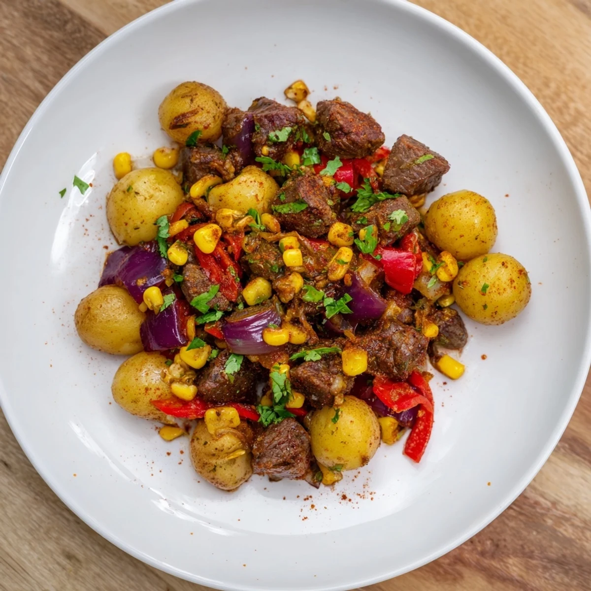 Southwest Steak Potato Skillet