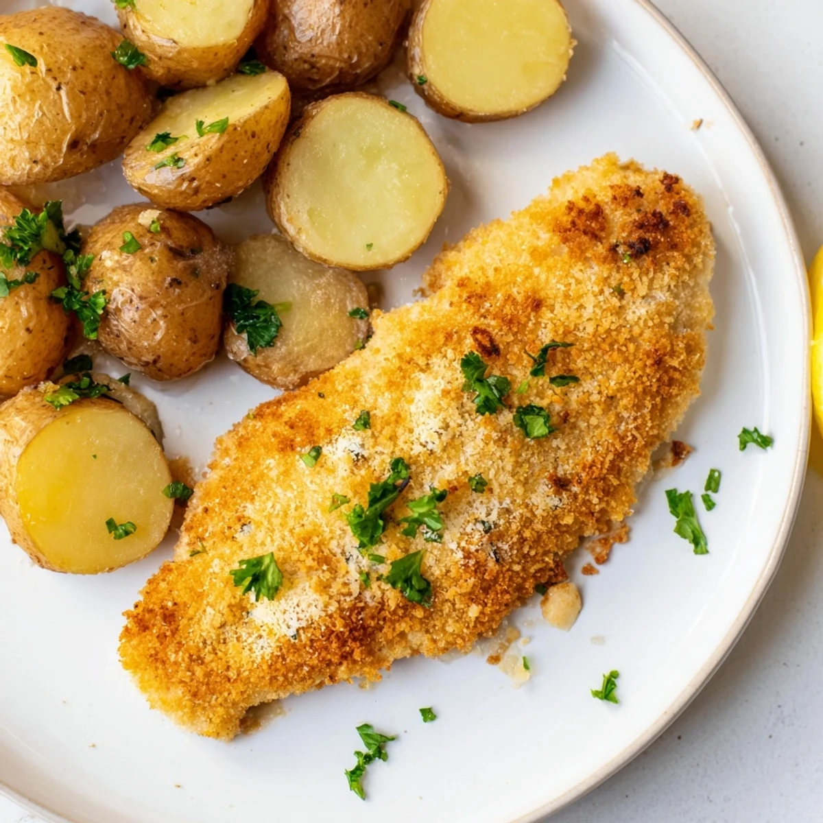 Crispy Parmesan Crusted Chicken