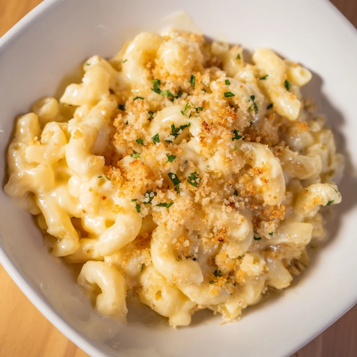 Imagine a bubbling Mac & Cheese with Evaporated Milk, a creamy, cheesy casserole baked to golden perfection.