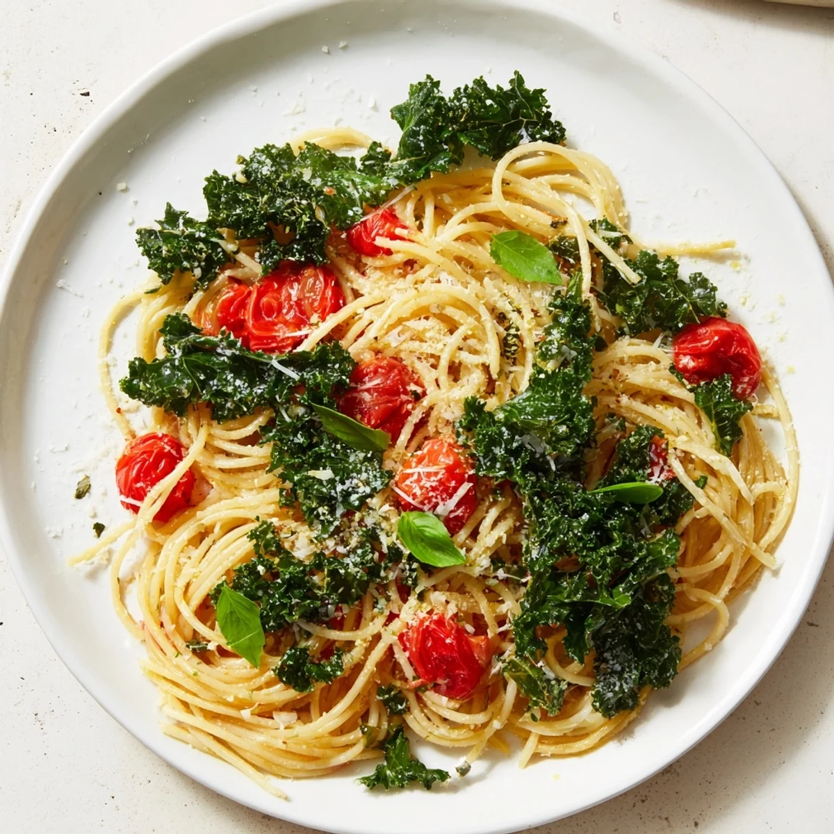 One-Pot Spaghetti with Kale