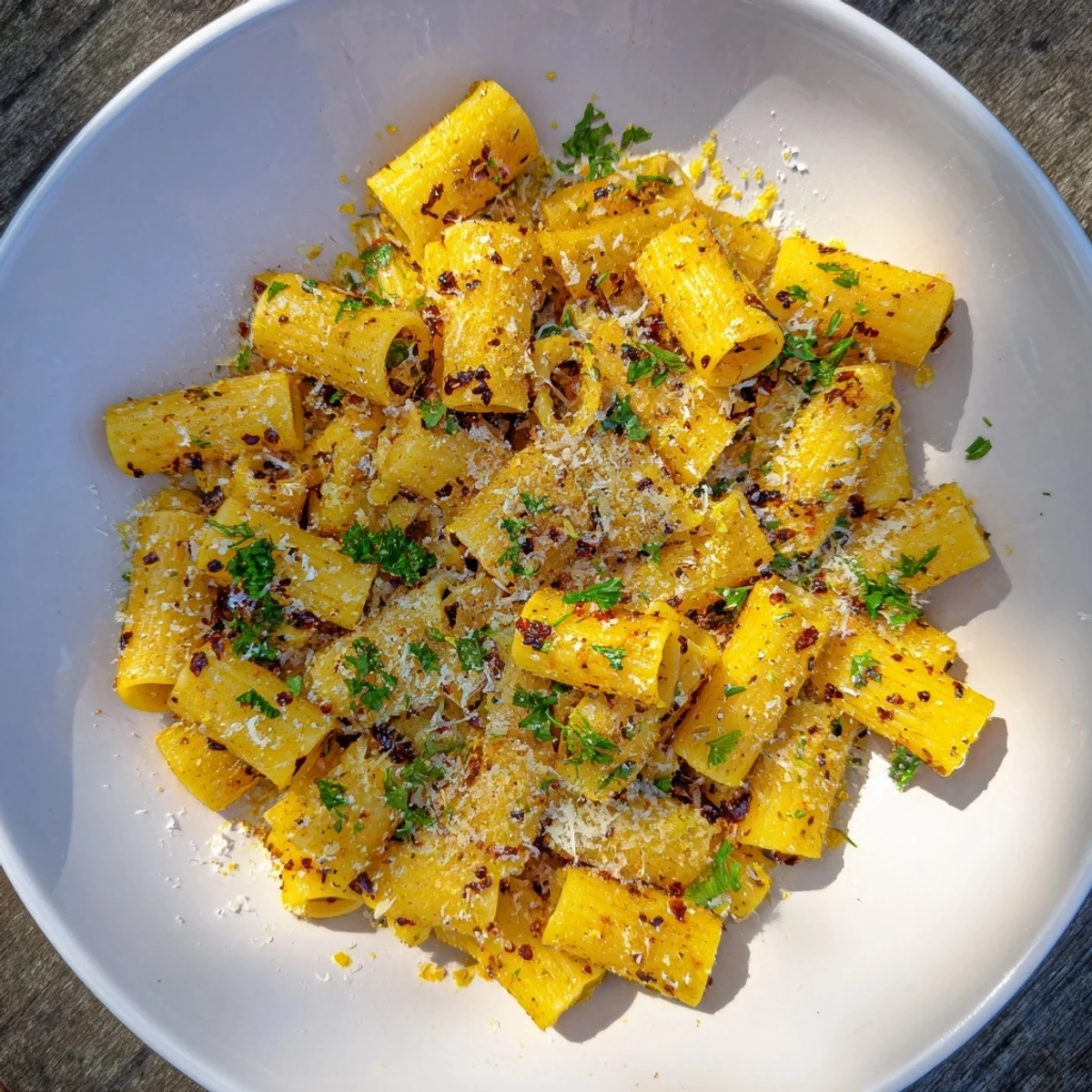 Golden, crispy Spicy Lemon-Parmesan Pasta Chips, brimming with zesty lemon flavor and savory Parmesan.