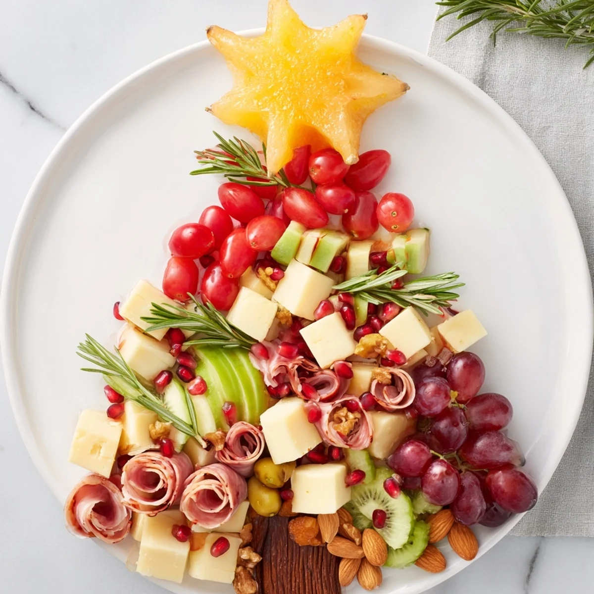Festive Holiday Tree Platter