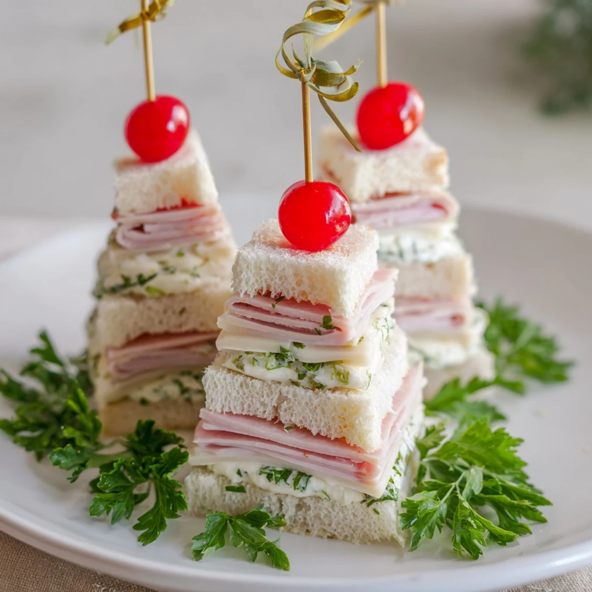 Ham Cheese Christmas Towers