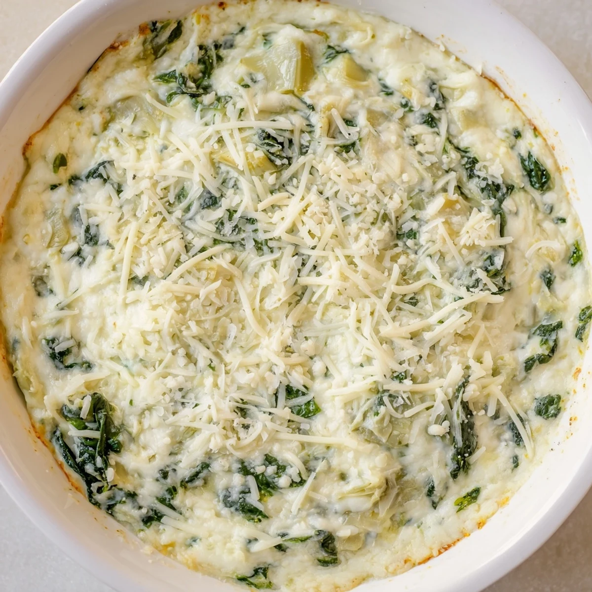 Cheesy Spinach Artichoke Dip