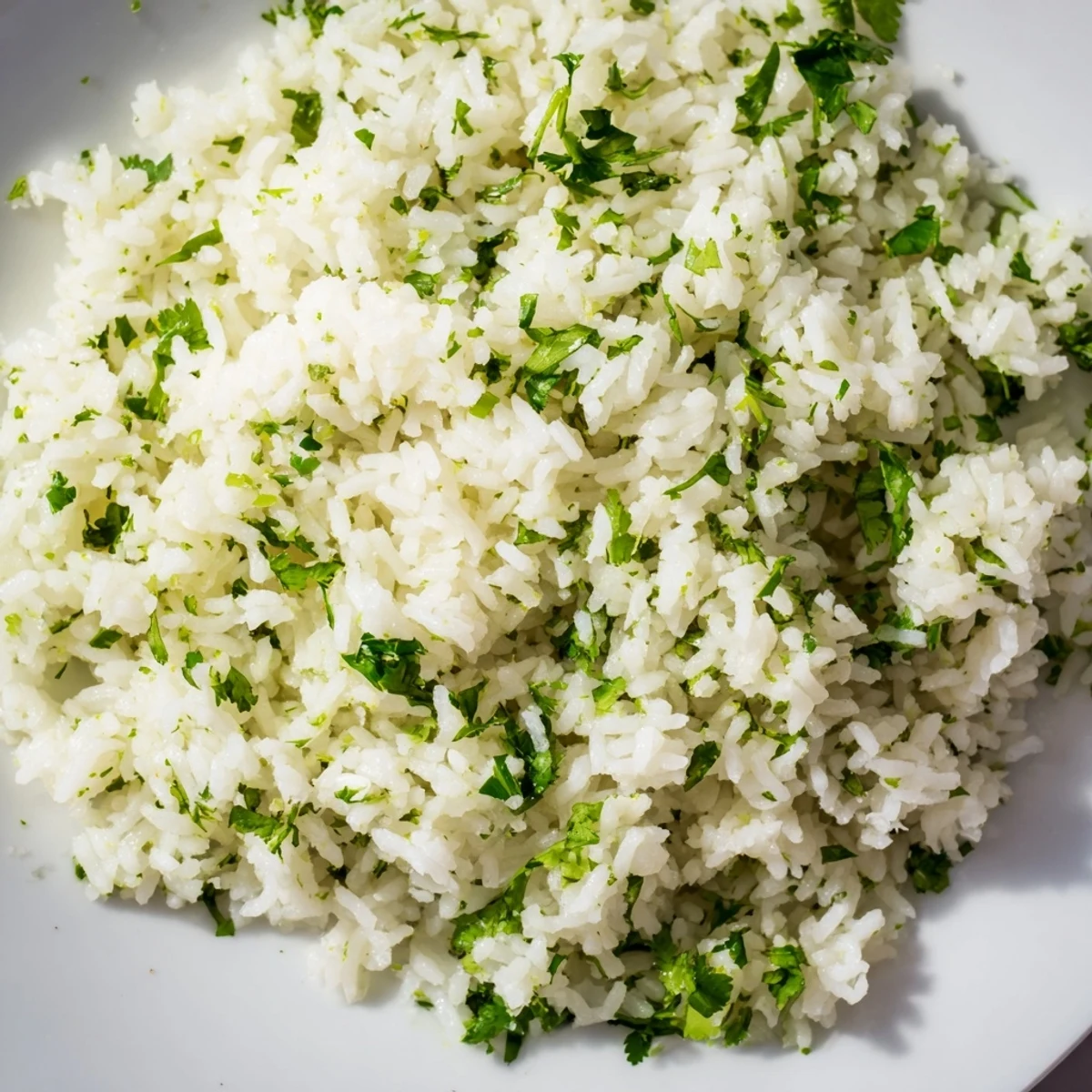 Homemade Cilantro Lime Rice: Look at this bright, flavorful rice, perfect for your next Mexican feast!