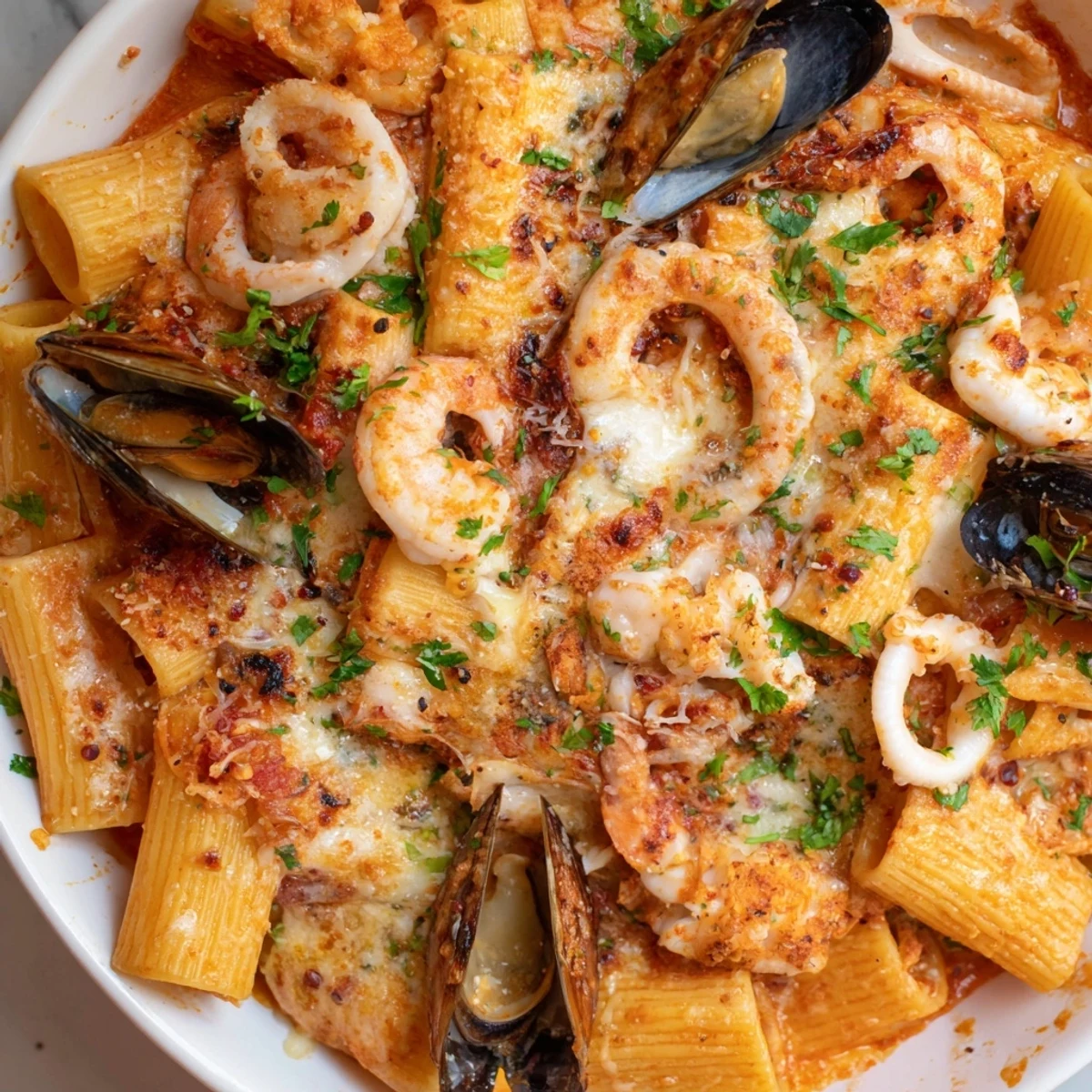 Seafood Pasta Bake