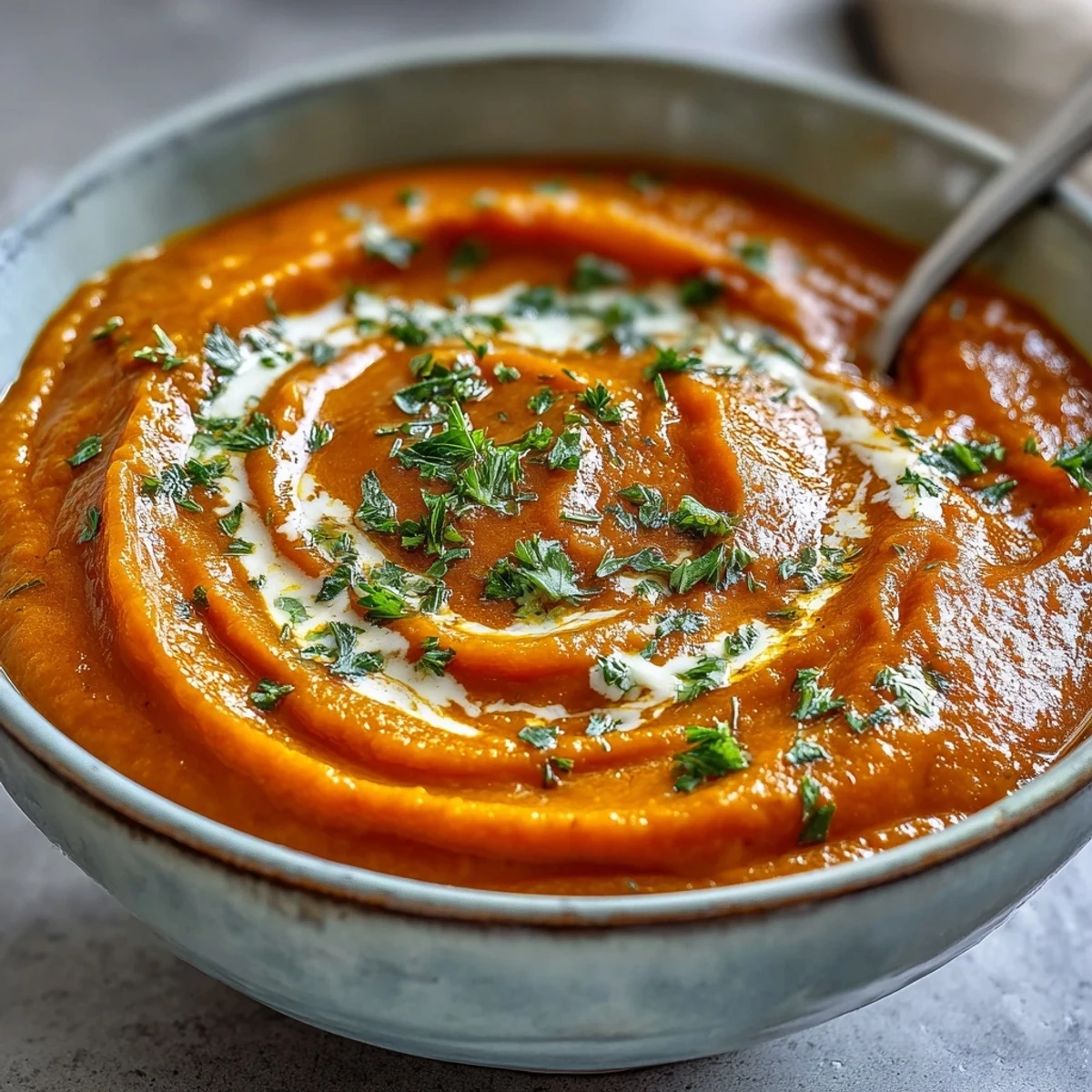 Taste the zesty Carrot Ginger Soup, a healthy vegan starter for any meal.