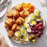 A carefully assembled Christmas Brunch Gift Box 2025, bursting with a variety of brunch goodies.