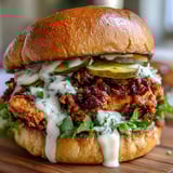 Spicy Chicken Sandwich Creamy Sauce