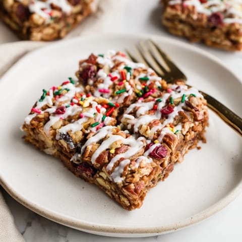 Deliciously soft Festive Christmas Cookie Pie Bars ready for holiday celebrations and sharing.  