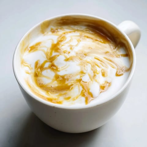 Bold onion latte served in a warm cup, perfect for adventurous coffee lovers.  