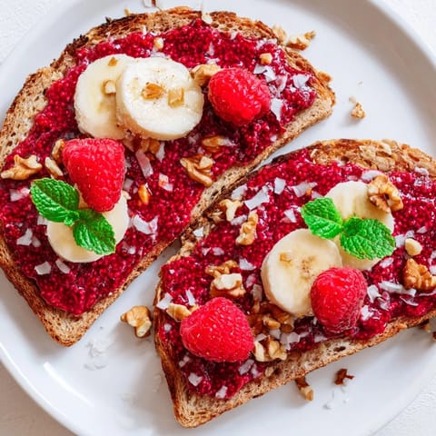 Raspberry Chia Jam Toast