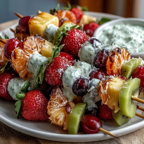 St Patricks Day Fruit Kabobs