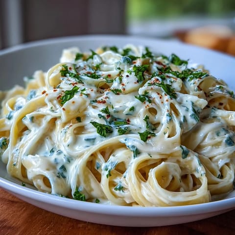 Velvety Creamy Alfredo Pasta Express dinner, perfect for a quick, cheesy Italian comfort meal.