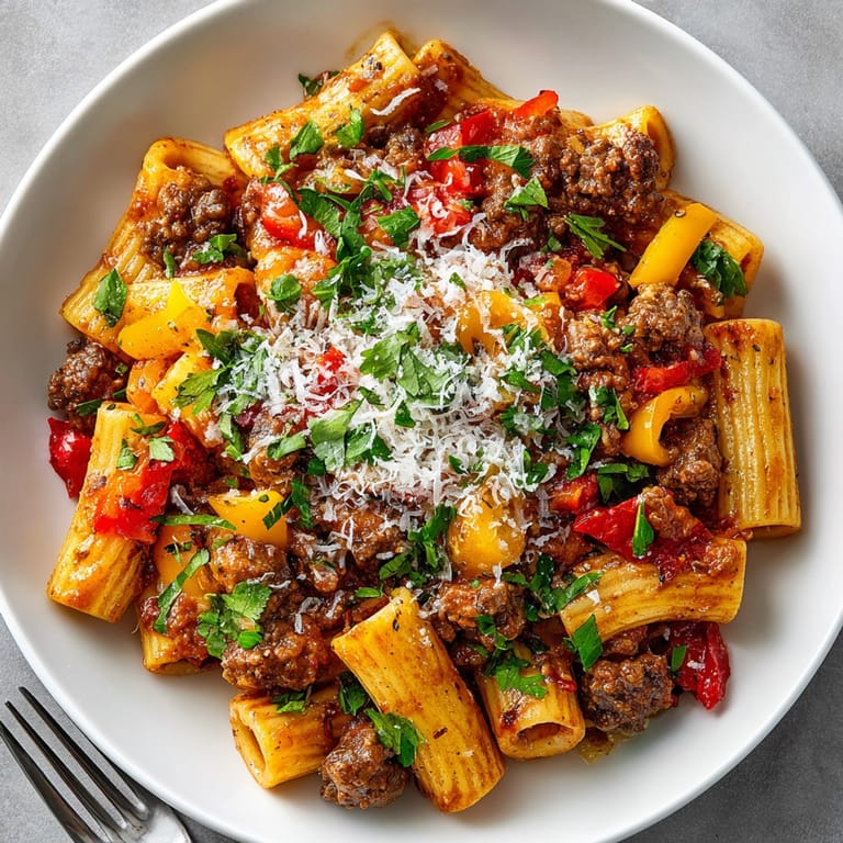 Rich, flavorful Spicy Family Chili Pasta, a family favorite, offering a comforting and delicious dinner.