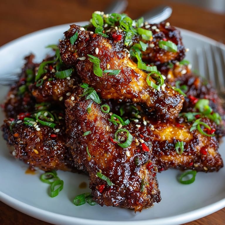 Golden brown Spicy Maple Chicken Wings on a wire rack, baking to a sticky perfection.