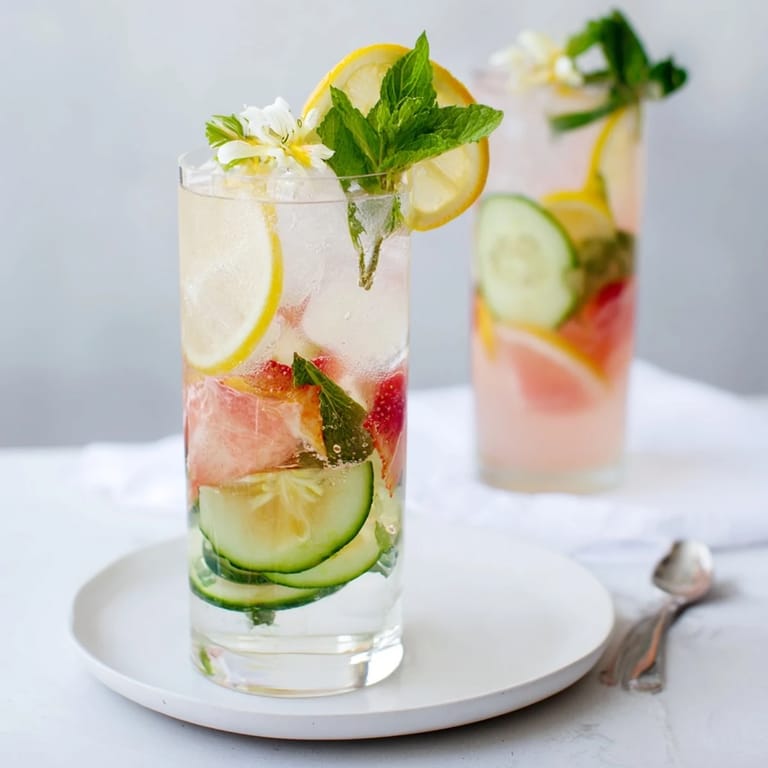 Deliciously healthy water-based mocktails infused with herbs for a vibrant drink option.