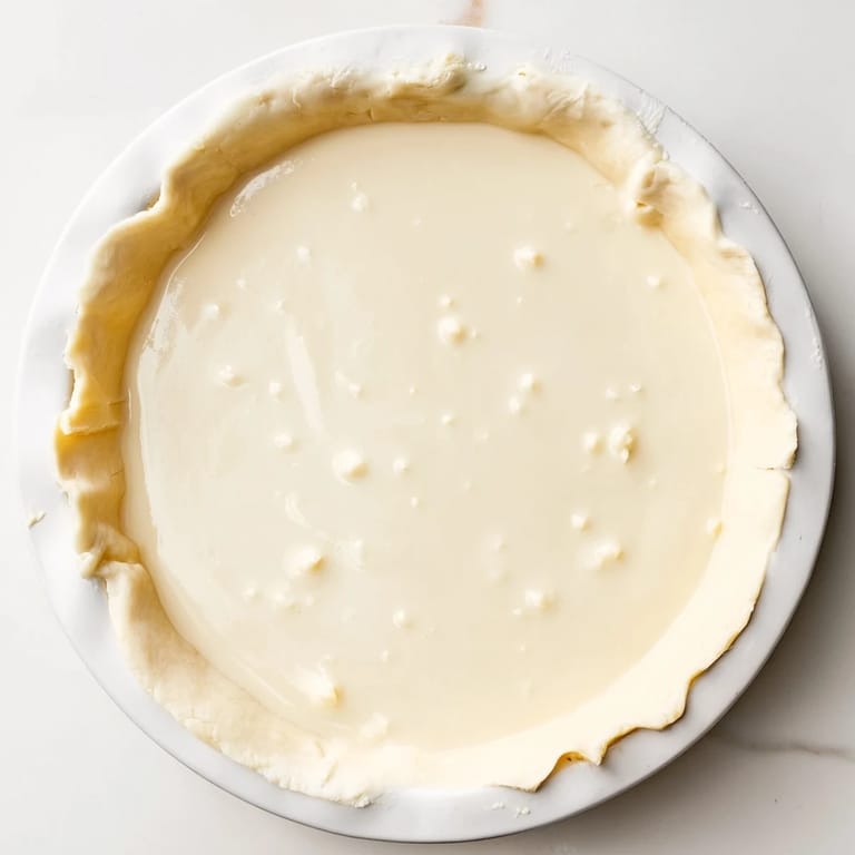 A slice of chilled Water Pie, boasting a simple yet delicious custard-like texture and taste.