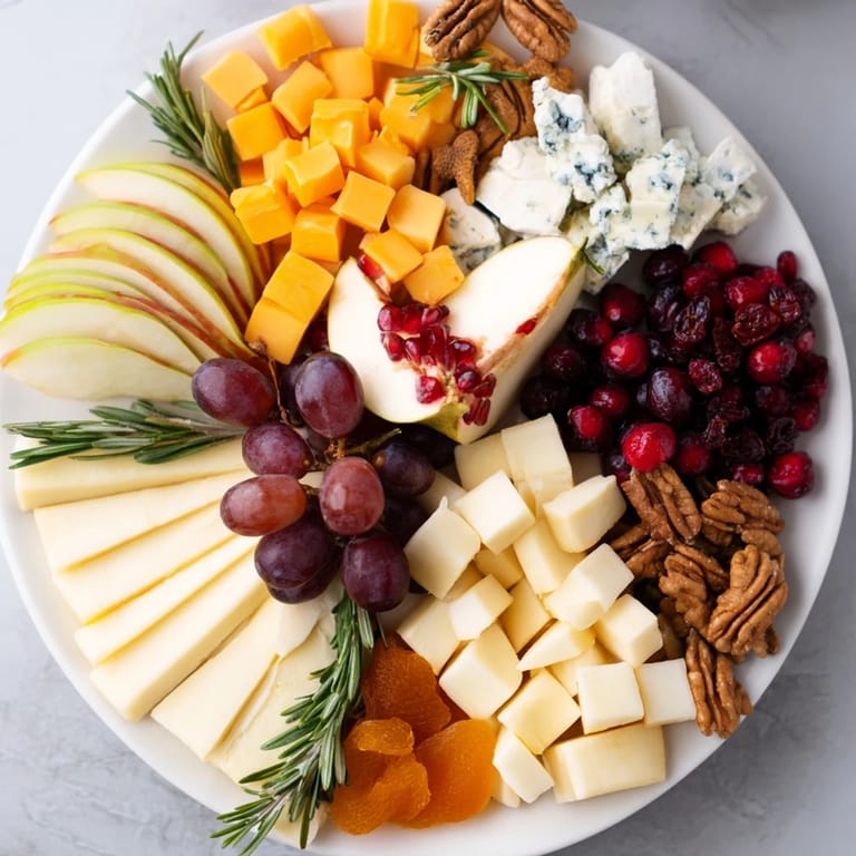 A beautiful Winter Wonderland Snack Board, presenting a diverse selection of sweet and savory holiday treats.