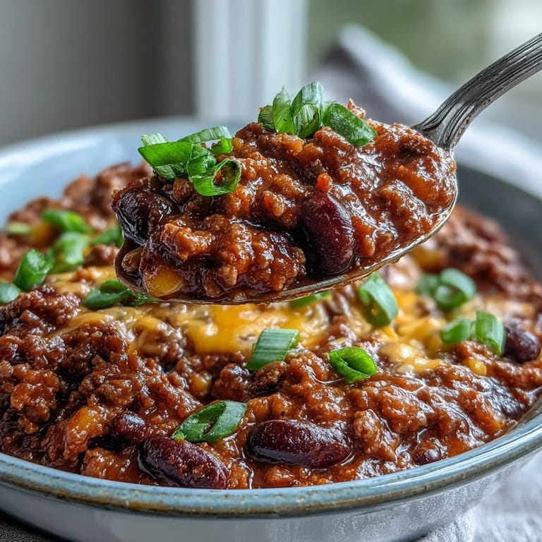Steaming bowl of homemade Chili Bowl Base featuring kidney beans and bell peppers, ready to serve.