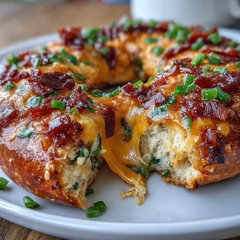 Six protein-packed bagels filled with sharp cheddar and spicy jalapeños, perfect for a hearty breakfast sandwich.
