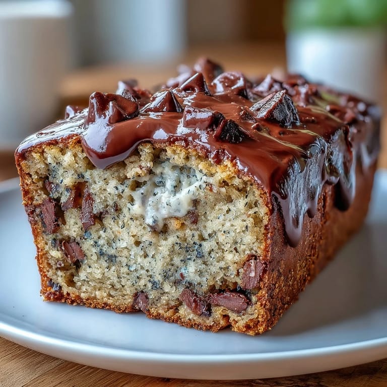 Soft, protein-rich banana bread with melted chocolate chips, perfect for a nutritious breakfast or healthy snack.
