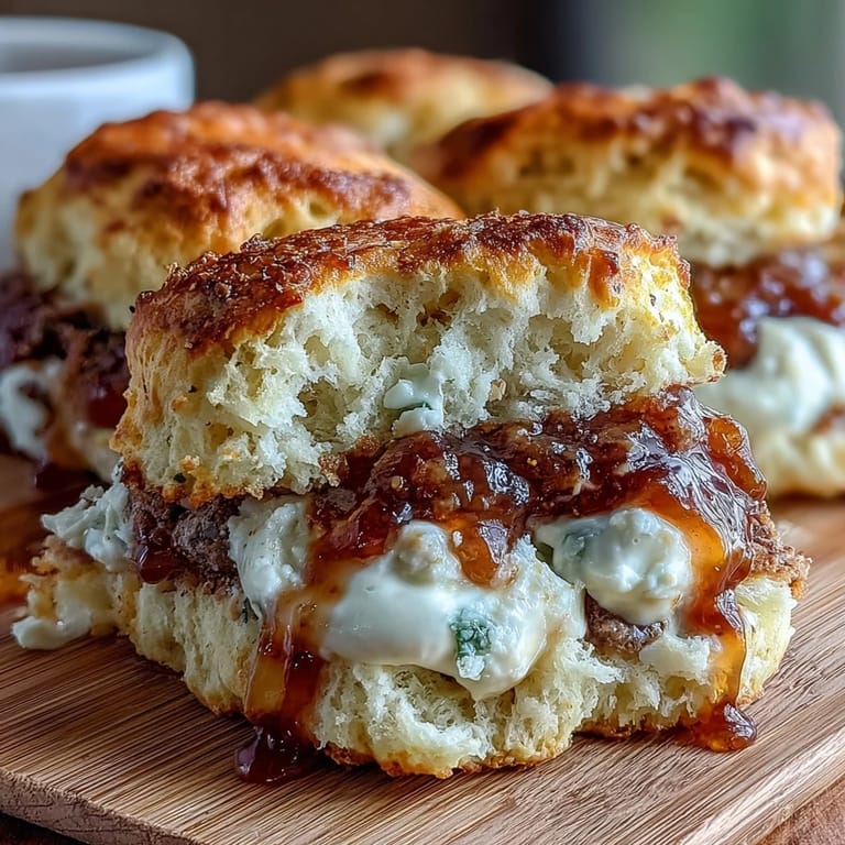 Warm scones served with a generous dollop of clotted cream and sweet raspberry jam for afternoon tea.