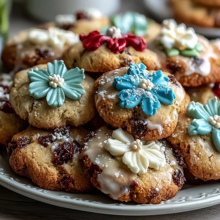 Hand-decorated sugar cookies featuring charming royal icing blooms in pink, yellow, and lavender—ideal for springtime gatherings and baby celebrations.