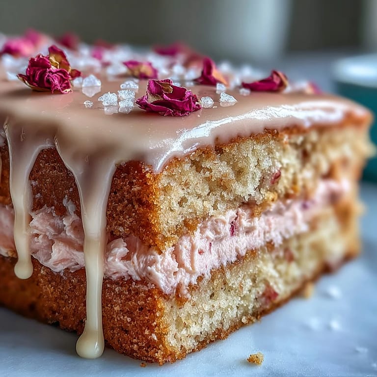 Decadent Bridal Shower Rosé Velvet Cake featuring delicate pink hues and shimmering gold.